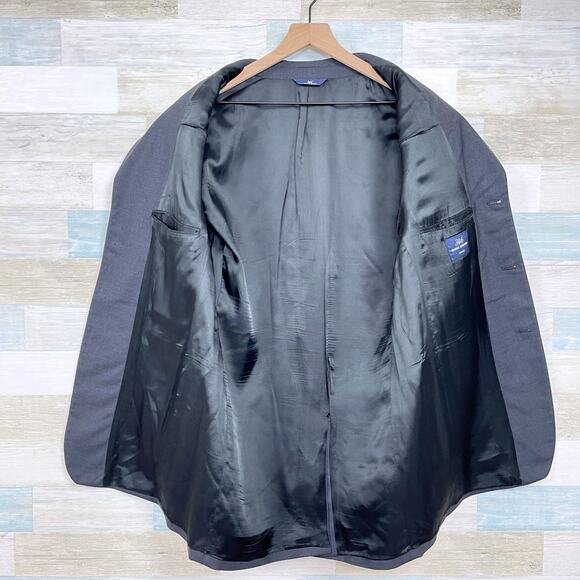 Brooks Brothers 346 Stretch Wool Suit Gray 3 Button Mens 41L Jacket 36R Pants - Picture 5 of 15